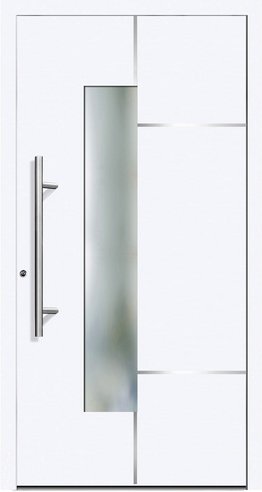 KNOCK Flügelüberdeckende Kunstoff-Haustür »PARIS«, weiß - weiss