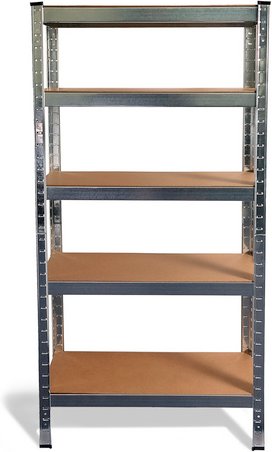 Thumbnail - Ondis24 Schwerlast-Steckregal »Basti«, BxHxT: 70 x 149 x 30 cm, Metall - silberfarben | grau