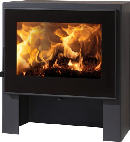 PANADERO Kaminofen »Naxos«, schwarzmetallic, Stahl, 6,7 kW