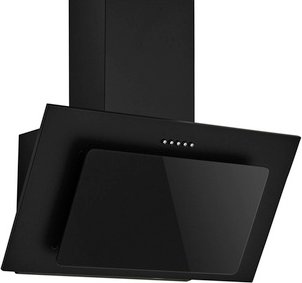 RESPEKTA Schräghaube, HxT: 101,1 x 29 cm, Metallfilter, Drucktasten - schwarz