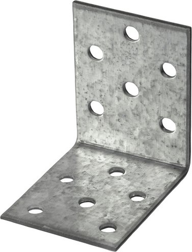 CONNEX Winkelverbinder, Verzinkt, silberfarben, 25 Stück
