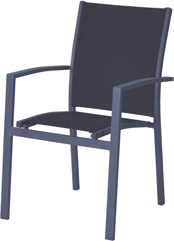 GARDEN PLEASURE Gartenstuhl »Elena«, BxTxH: 56,5 x 61 x 89 cm, Aluminium - grau