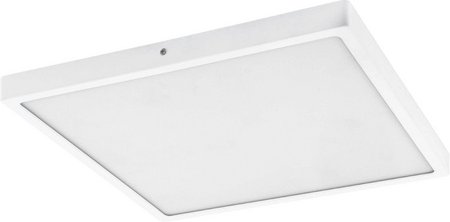 EGLO LED-Aufbauleuchte »FUEVA 1«, 25W, 3000 k, 2500 lm, Alu weiss, (HxLxB): 3 x 40 x 40 cm