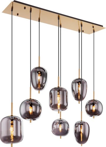 GLOBO LIGHTING Hängeleuchte, ohne Leuchtmittel - goldfarben