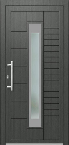 KNOCK Kunststoff-Haustür »Robusto«, grau