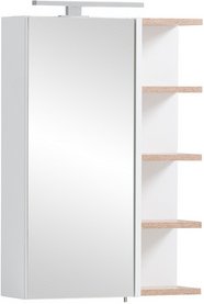 SCHILDMEYER LED-Spiegelschrank »Balto«, BxH: 49,7 x 74,8 cm, kreideweiß - weiss
