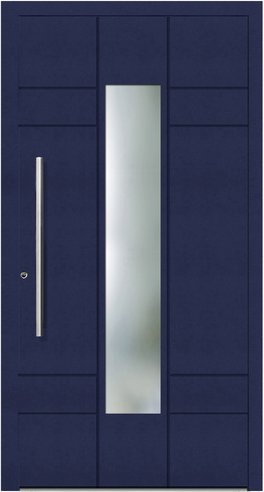 KNOCK Aluminium-Haustür »Terra Nova«, stahlblau