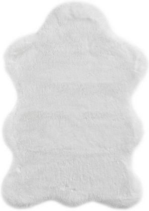 LUXORLIVING Kunstfell »Coste«, 55x80 cm, weiß - weiss