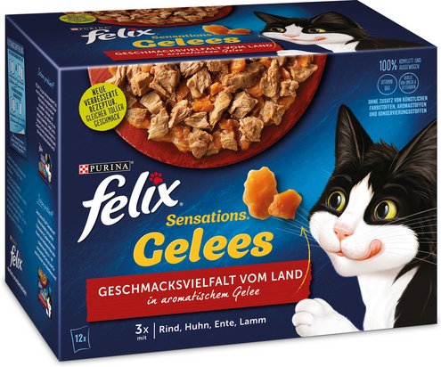 felix Katzen-Nassfutter, 6 Stück, je 85 g