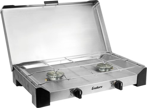 ENDERS Camping-Kocher »Brisbane«, 2 Brenner, edelstahlfarben, Edelstahl - silberfarben