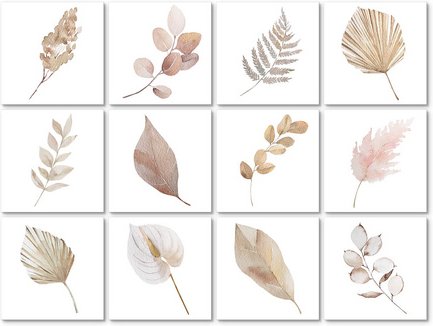 K&L Wall Art Fliesenaufkleber »Herbst Blätter«, selbstklebend