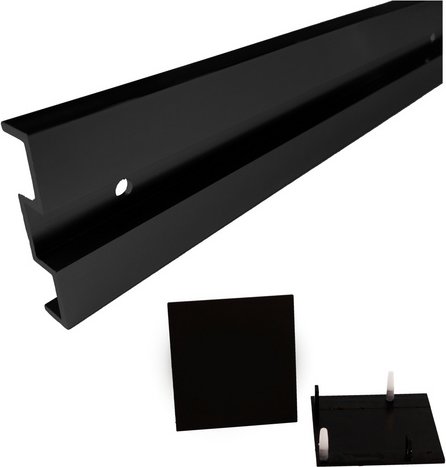 NOVADOORS Wandabstand-Set, 18,5er Distanzprofil, schwarz