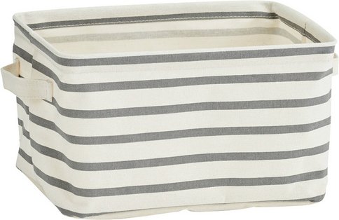 ZELLER Aufbewahrungskorb, BxH: 21 x 16 cm, Textil - grau