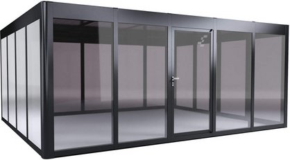 SunElements Gewächshaus »SunGarden Power 5.4«, BxHxT: 548 x 229 x 443 cm, anthrazit-metallic - grau