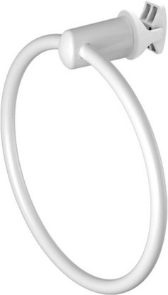 XIMAX Handtuchring, (BxLxT): 21,2 x 21,2 x 6,4 cm, weiß, Stahl, Kunststoff - weiss