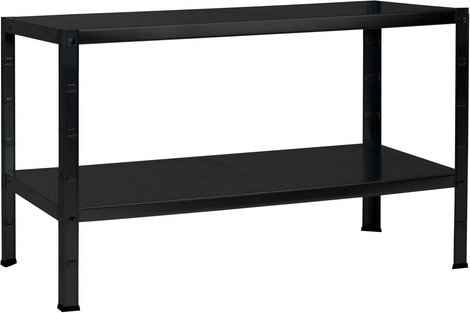 SCHULTE REGALWELT Regal, Grundregal, 430 x 1000 x 350 mm, 390 kg max. Belastung - schwarz