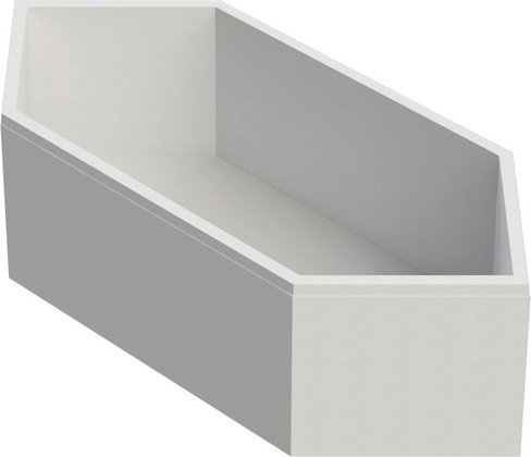 OTTOFOND Wannenträger »Corsica«, BxHxL: 97 x 57 x 195,5 cm, weiß - weiss