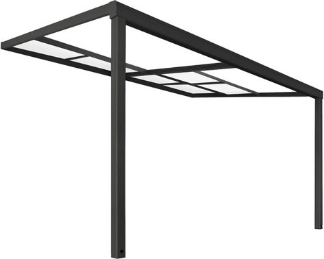 Thumbnail - HOME DELUXE Terrassenüberdachung »SOLIS DELUXE«, 390x295x233/272 cm, Grau