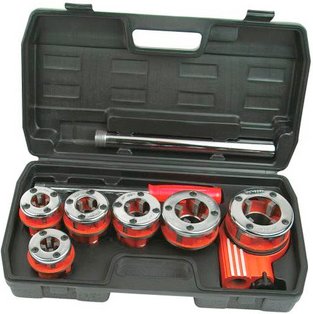 BRÜDER MANNESMANN Schneidkluppensatz, Stahl - silberfarben