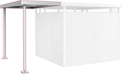 BIOHORT Seitendach »Highline«, BxL: 150 x 235 cm - silberfarben