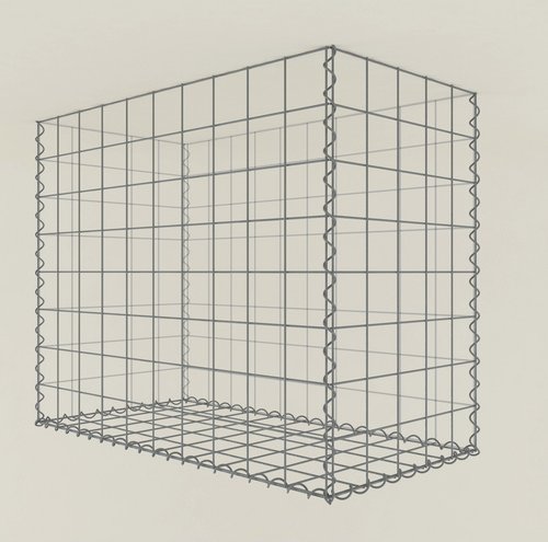 Gabiona Pflanzgabione, galvanisch verzinkter Stahl - silberfarben