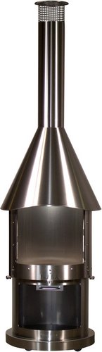 Thumbnail - BUSCHBECK Grillkamin »Melbourne«, BxHxT: 65 x 230 x 65 cm - silberfarben