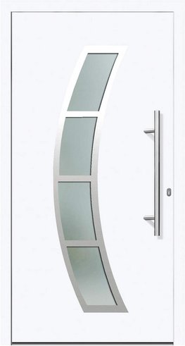 KNOCK Flügelüberdeckende Kunstoff-Haustür »NEW YORK «, weiß - weiss