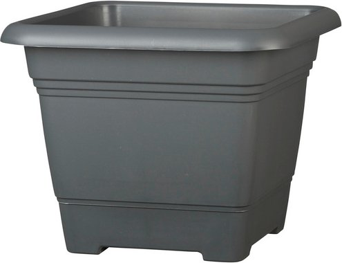 SCHEURICH Pflanzgefäß »NORA«, Kunststoff, grau/anthrazit, eckig