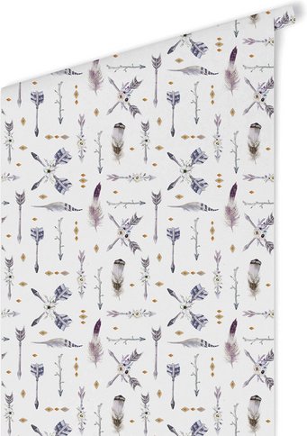 K&L Wall Art Vliestapete »Kinder Vliestapete«, Indianer Boho Deko Jungen, mehrfarbig, matt - bunt