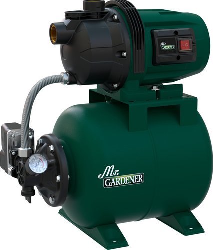 Mr. GARDENER Hauswasserwerk »HWW 3200 K«, 3200 l/h, 550 W, 3,5 bar - gruen | schwarz