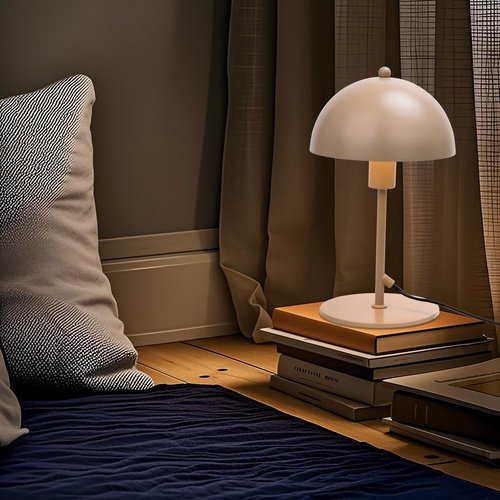 CASAYA Tischlampe »Talis«, ØxH: 18 x 30 cm, E14, max. 25 W, ohne Leuchtmittel, Metall, taupe - beige