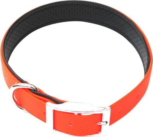 HEIM Hundehalsband, Größe: 50 cm, Biothane, neonorange