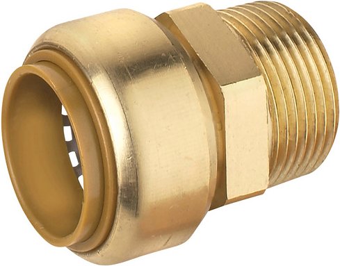 CORNAT Nippel, 3/4", Metall - goldfarben
