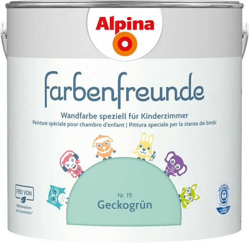 ALPINA Dispersionsfarbe »Farbenfreunde«, Geckogrün, matt - gruen