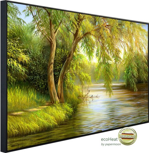 Thumbnail - papermoon Infrarotheizung »EcoHeat - Summer Wood Lake«, Matt-Effekt - bunt