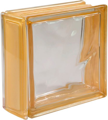 Fuchs Design Echtglasprofil, BxL: 8 x 19 cm, Glas - goldfarben