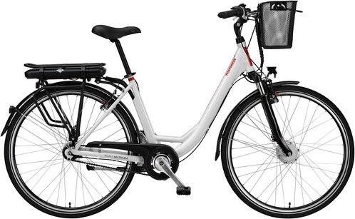 TELEFUNKEN E-Bike »RC657 Multitalent«, 28 Zoll, RH: 49 cm, 7-Gang - weiss