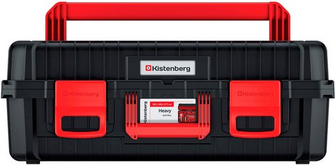 PROSPERPLAST Werkzeugkiste »Heavy«, BxHxT: 585 x 217 x 360 mm, robuste Klemmverschlüsse - schwarz