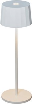 Konstsmide USB-Tischleuchte »Positano«, weiß, Höhe: 35 cm, dimmbar, inkl. Batterie - weiss