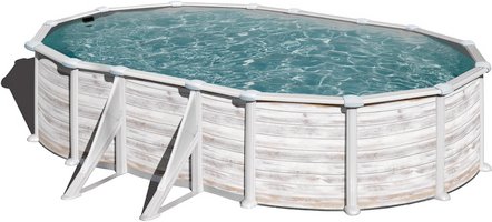 GRE Ovalpool »NORDIC«, weiß, BxHxL: 300 x 132 x 500 cm - weiss