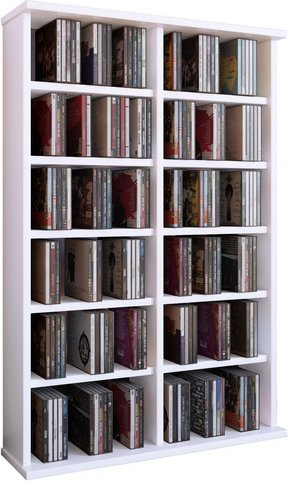 VCM Regal »Ronul«, BxHxL: 18 x 91,5 x 60 cm, Holzwerkstoff - weiss