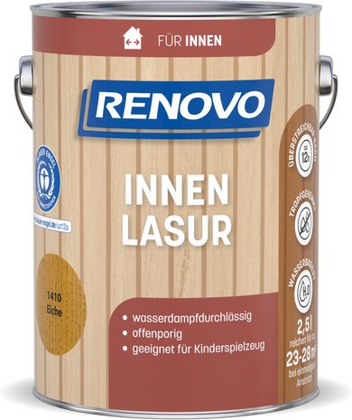 RENOVO Innenlasur »1410«, 2,5 L, eiche - braun