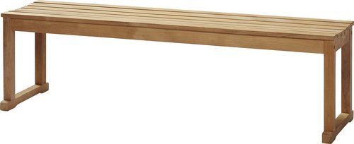 Thumbnail - Cinas Bank, Teak, 3-Sitzer, BxHxT: 150 x 43 x 40 cm - braun