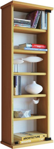 VCM Wandregal »Loposa«, BxHxL: 18 x 91,5 x 31 cm, Holzwerkstoff - braun