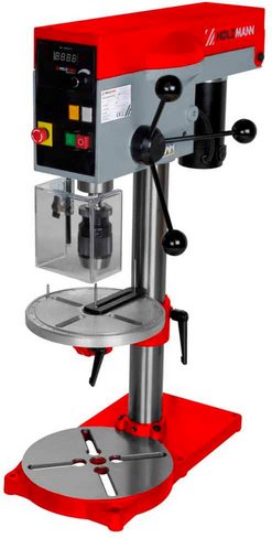 HOLZMANN-MASCHINEN Ständerbohrmaschine »SB18B16VN 230V«, 550 W, mit Zentrierlaser - grau | rot