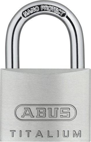 ABUS Vorhangschloss, aus Metall, 96 mm Breite, silberfarben