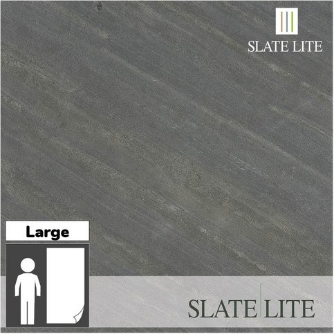 SlateLite Schieferfurnier »D. Black 315Grad«, bunt, Leicht-Schiefer - grau