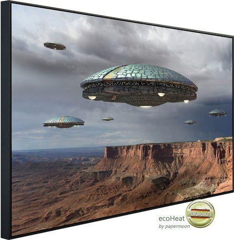 papermoon Infrarotheizung »EcoHeat - UFO«, Matt-Effekt - bunt