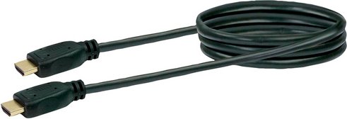 SCHWAIGER HDMI-Kabel, 2 m mit Ethernet, geeignet für UHD Übertragung - schwarz