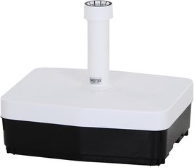 Thumbnail - SIENA GARDEN Schirmständer, Kunststoff, Rohrdurchmesser: für Schirmstöcke Ø 19 - 54 mm - weiss